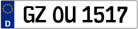 Trailer License Plate
